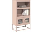 Stabli MöBel Vetrinetta Credenza Rosa 68X39X123 Cm Acciaio - Cassettiere CC7989405 1Pacco