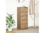 Vidaxl Credenza Con Cassetti In Rovere Artisan 37,5X35X99 Cm
