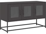 Mobile Tv Nero 100,5X39X60,5 Cm Acciaio Laminato A Freddo