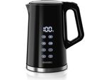 Bollitore Arendo Con Impostazione Della Temperatura Da 40° A 100°C Con Display, Acciaio Inox, Doppia Parete, 1,7 L, 2200 W, Bollitore Per Tè Con Display Della Temperatura, Protezione Contro Il Surriscaldamento, Funzione Di Mantenimento In Caldo