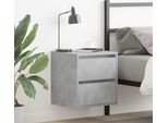 Maison Exclusive - Comodino Da Parete Grigio Cemento 38X34X40 Cm