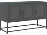 Mobile Tv Antracite 100,5X39X60,5 Cm Acciaio Laminato A Freddo