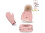 Pamami Set Invernale Donna Abungof Rosa Taglia Unica