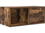 Mobile Tv Vidaxl Rovere Fumé 60X31X25,5 Cm Materiale A Base Di Legno