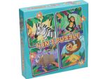 Wins Holland Puzzle 4In1 - Animali Selvatici, 12 Pezzi.