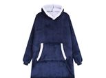 Verk 24558 Felpa Con Cappuccio Tv, Oversize, Blu Scuro