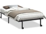 Vidaxl Struttura Letto Senza Materasso Pieghevole Nero 100X190 Cm Acciaio