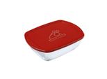 Pyrex Cook & Store Barattolo Da Forno 23X15 Cm Capacità: 1,2 L Rosso