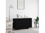 Maison Exclusive - Credenza Rovere Nero 135 X 41 X 75 Cm Legno Multistrato