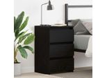 2025 Comodino Moderno Look Rovere Nero 40 X 35 X 62,5 Cm Materiale A Base Di Legno - Comodini E Armadi,Design 3999017 1Pacco