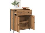 Vidaxl Credenza Artisan In Rovere 70X30X80 Cm Materiale A Base Di Legno