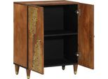 Vidaxl Credenza Marrone 60 X 33 X 75 Cm Legno Massiccio Mango