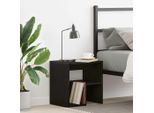 Vidaxl Comodino In Rovere Nero 40 X 30 X 40 Cm Materiale A Base Di Legno