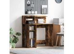 Maison Exclusive - Scrivania In Rovere Affumicato 90 X 48 X 101,5 Cm Materiale Ligneo
