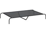 Vidaxl Cuccia Per Cani Rialzata Nera 150X90X20 Cm In Textilene E Acciaio
