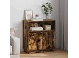 Maison Exclusive - Credenza Led Rovere Affumicato 71 X 34,5 X 75 Cm Materiale Ligneo