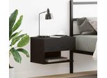 Bei Cloris Comodino Rovere Nero 46 X 29,5 X 30 Cm Materiale A Base Di Legno - Comodini E Armadietti Nuovo8143302 1Pacco