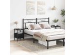Vidaxl Comodino 2 Pezzi Nero Effetto Rovere 34 X 36 X 50 Cm