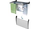 Stendibiancheria A Parete Pieghevole E Stabile, Ideale Per Piccole Abitazioni - Foxydry Fold Down 80 Cm Nero
