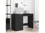 Maison Exclusive - Scrivania Con Contenitore Effetto Rovere Nero 100 X 49 X 74 Cm
