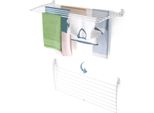 Stendibiancheria A Muro, Asciugatrice Pieghevole - Foxydry Fold Down 116 Cm Bianco