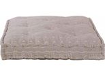 Vidaxl Divano Modulare Marrone Chiaro 120 X 80 X 12 Cm Tessuto