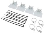 Set Di 4 Supporti Per Tubi Da Piscina, Impediscono Lo Scivolamento Dei Tubi, Fascette Per Cavi, Fascetta Stringitubo In Acciaio Inox, Grigio