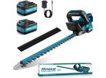 Tagliasiepi A Batteria 21V | 8000Mah | Motore 600W Brushless - Lama 52Cm Per Rami 15Mm