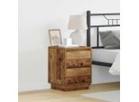 Comodino In Stile Elegante Con Legno Di Recupero 39 X 34,5 X 50 Cm Materiale A Base Di Legno - Comodini E Armadi Hommie1551557 1Pacco