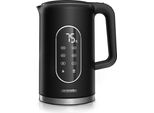 Bollitore Arendo Con Impostazione Della Temperatura 40° - 100°C E Display, Acciaio Inox, Bollitore Per Tè, 1,7 L, 2200 W, 40-100 °C In Passi Da 5 °C, Doppia Parete, Mantenimento In Caldo Per 2 H, Display Led