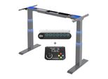 Telaio Per Scrivania Regolabile In Altezza Flexispot E6+Flex-Pad, 2 Motori, 3 Stadi, Display A Led, 4 Funzioni Di Memoria, Portata Fino A 160 Kg, Grigio