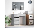Maison Exclusive - Scrivania Sonoma Grigio 90 X 37,5 X 75 Cm Materiale Ligneo