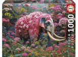 Puzzle - Educa - Flowery Elephant - 1000 Pieces - 48X68 Cm - For Adults - Animals