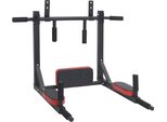 Vidaxl Stazione Pull-Up E Dip Nera E Rossa 89 X 59 X 70 Cm