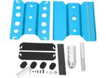 Cavalletto Di Riparazione Per Automodelli Rc In Lega Altezza Regolabile Ruotabile Bloccabile 1/16 1/10 1/8 Workstation Blu