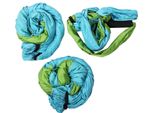 Aerial Yoga Fitness Hanging Grip Inversion Trapeze Swing Sling Hammock (Blu Verde)