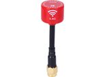 5,8 Ghz 3DBI Rhcp Antenna Ad Alto Guadagno Per Fpv Racing Drone Rc Parti Accessori (Rouge Trou IntéRieur RP-SMA) Rouge IntéRieur RP-SMA