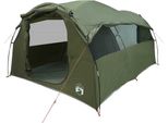 Vidaxl Tenda Familiare Tunnel 6 Persone Verde Oliva Impermeabile