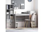 2025 Cloris BüRomöBel - Scrivania Grigio Sonoma 90 X 50 X 76 Cm Materiale A Base Di Legno - Scrivanie Vendita3062028 1Pacco