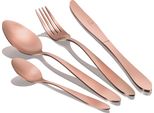 Berlinger Haus Rose Gold Satin Posate 24 Pezzi In Acciaio Inox Oro Opaco, Set 6 Persone, Design Moderno Oro Rosa