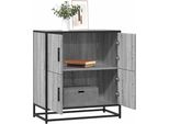 Maison Exclusive - Credenza Grigio Sonoma 68X35X76 Cm Materiale Ligneo