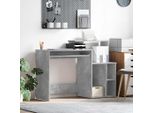 Maison Exclusive - Scrivania In Cemento Grigio 120,5 X 44 X 88,5 Cm Materiale Ligneo
