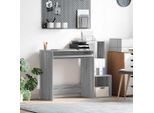 Maison Exclusive - Scrivania Sonoma Grigio 106 X 41 X 88,5 Cm Materiale Ligneo