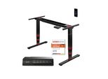 Telaio Per Scrivania Sanodesk Regolabile In Altezza, Elettrico Con 2 Motori, Usb A/B, Portata 120 Kg, 4 Funzioni Di Memoria, Protezione Anticollisione Nero