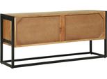 Vidaxl Mobile Tv Marrone 110 X 30 X 50 Cm In Legno Massiccio Di Acacia