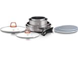 Berlinger Haus Moonlight Set Di Pentole 9 Pezzi A Induzione Con Manici Rimovibili, Padelle Antiaderenti Grigio
