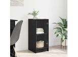 Vidaxl Credenza Look Rovere Nero 35 X 37 X 76 Cm Materiale A Base Di Legno