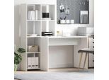 Maison Exclusive - Scrivania Bianco 138,5 X 55 X 143 Cm Legno Multistrato