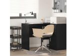 Maison Exclusive - Scrivania Con Scaffale Effetto Rovere Nero 102 X 50 X 75 Cm