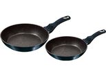 Berlinger Haus Aquamarine Set Di Padelle 22 - 26 Cm Induzione Alluminio Rivestimento Antiaderente Free Blu Navy